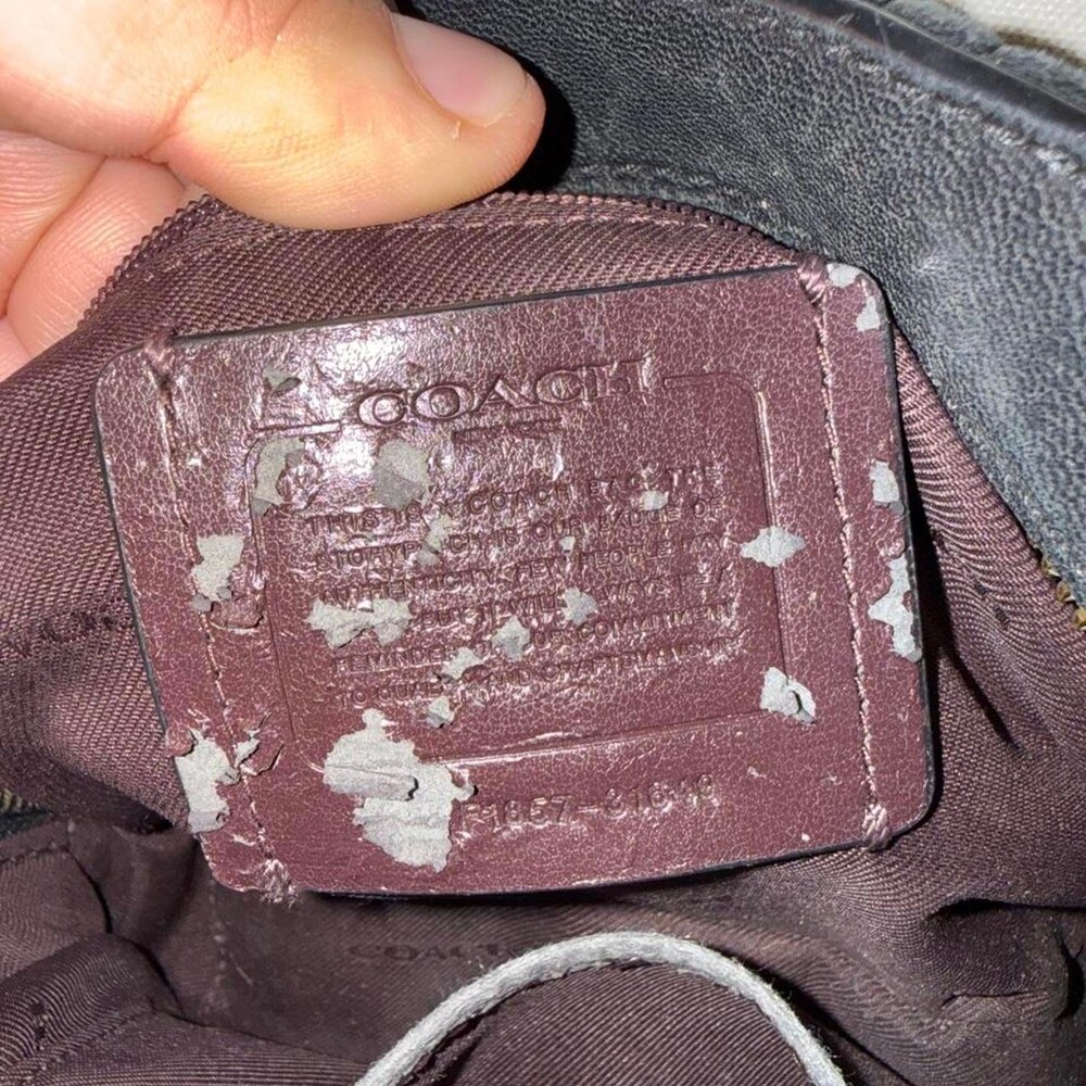 Coach Black Quilted Camera Bag Ec 50 - Picture 4 of 5